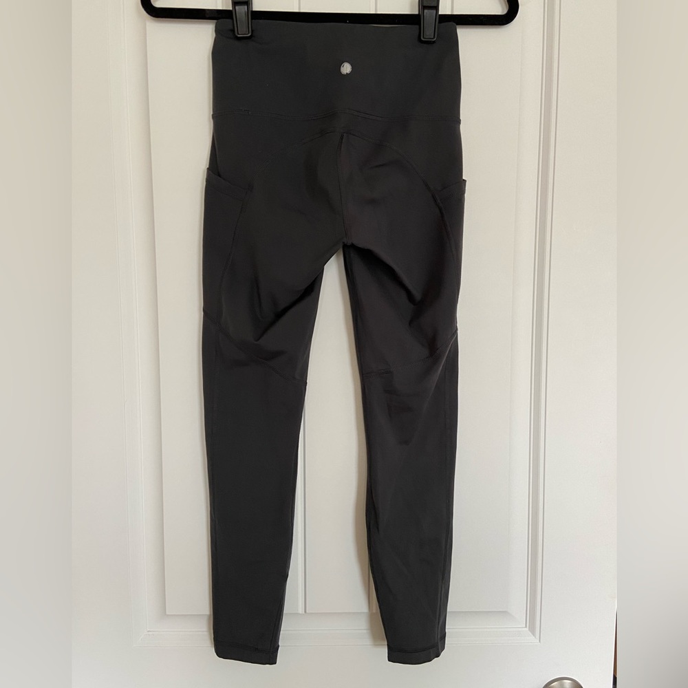 Yogalicious Lux | Women’s Charcoal Gray Active Leggings - Picture 3 of 4